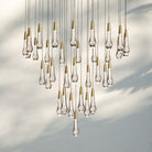 Solitaire Round Chandelier 17" 24" 36“ 58“-34-Light 36‘’-Brass-