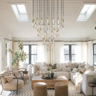 Solitaire Round Chandelier 17" 24" 36“ 58“-