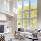 Solitaire Round Chandelier 17" 24" 36“ 58“-