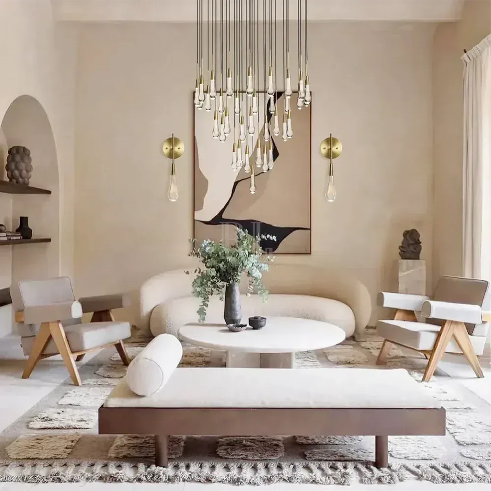 Solitaire Round Chandelier 17" 24" 36“ 58“-