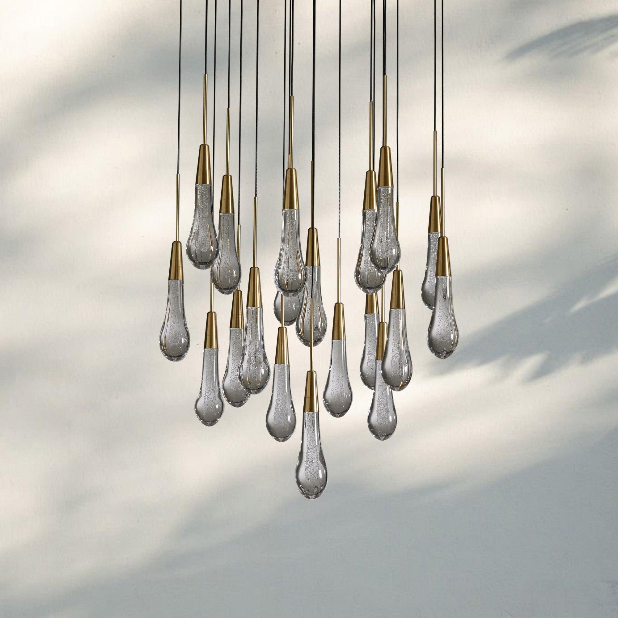 Solitaire Round Chandelier 17" 24" 36“ 58“-