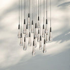 Solitaire Round Chandelier 17" 24" 36“ 58“-19-Light 24‘’-Bronze-