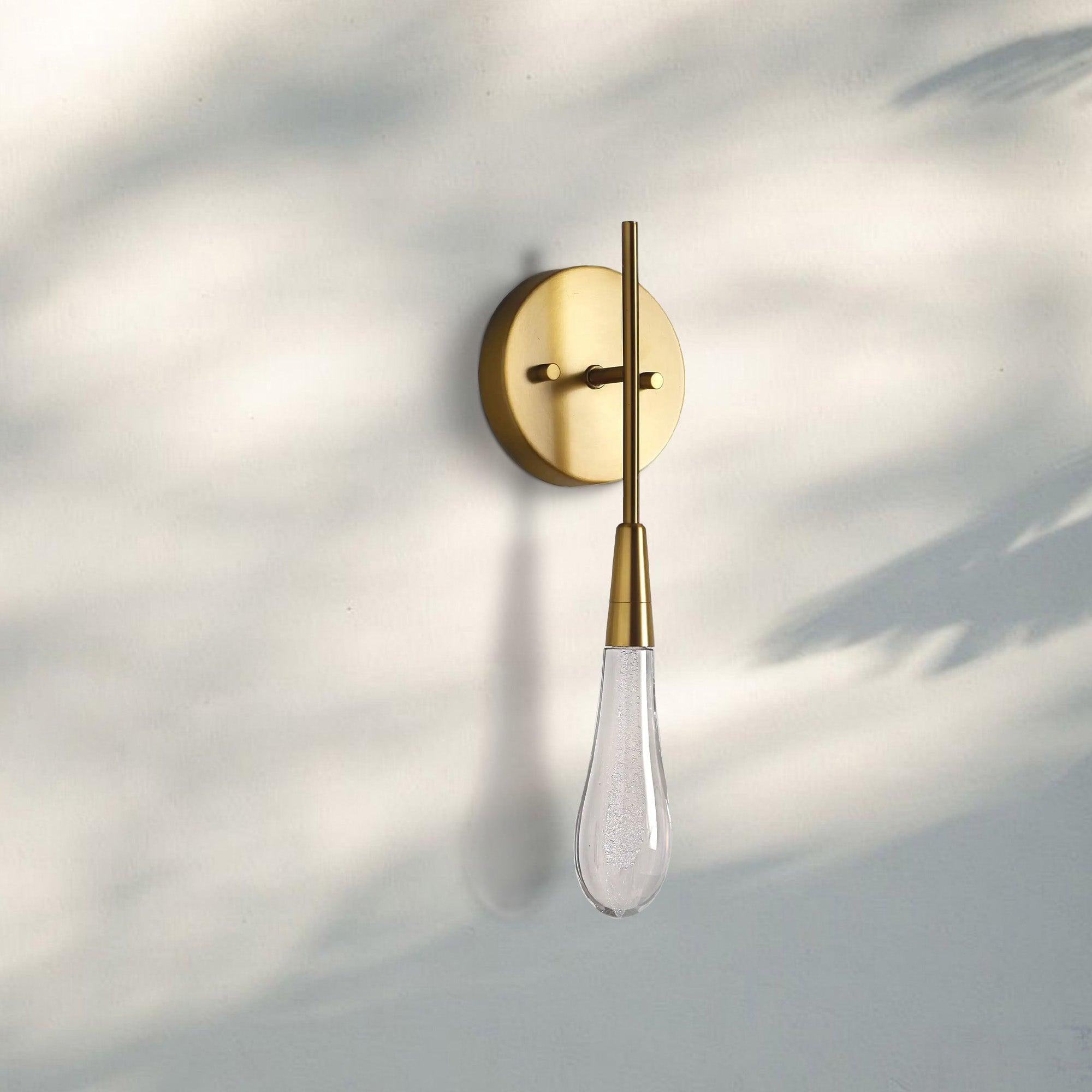Solitaire Wall Sconce-Brass-