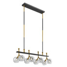 Sonder Rectangular Gold and Black Chandelier - Blushlighting