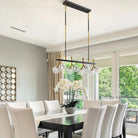 Sonder Rectangular Gold and Black Chandelier - Blushlighting