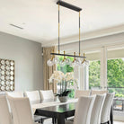 Sonder Rectangular Gold and Black Chandelier - Blushlighting