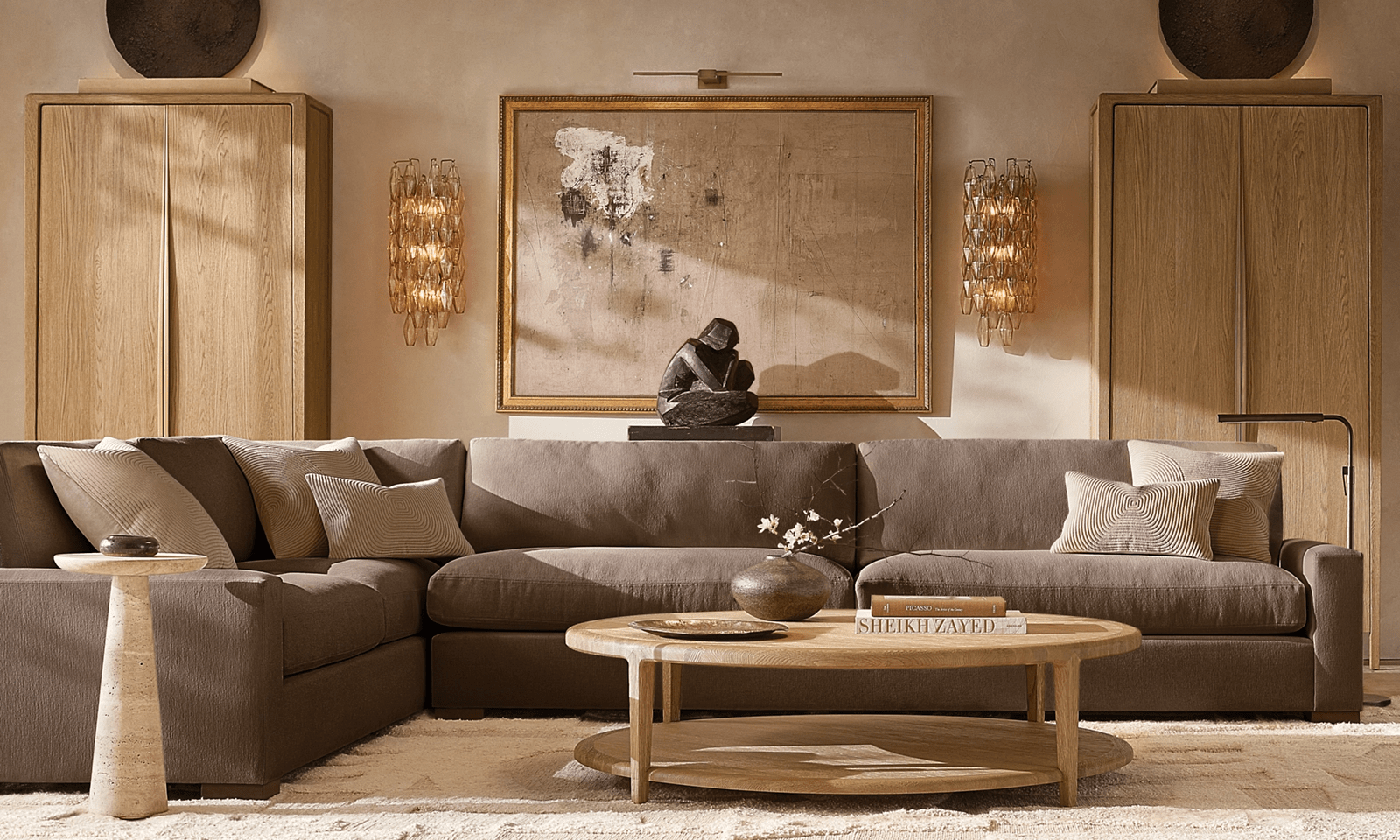 Sonia Linear Picture Light - Antiqued Brass30"Blushlighting