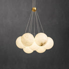 Sophie Modern  Alabaster Ball Pendant Light, Dining Room Light Chandelier Kevin Studio Inc 7 Balls  