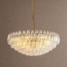 Sorrento Tiered Chandelier - 21∅ 47.2″ x H 17.7″Clear & GoldBlushlighting