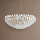 Sorrento Tiered Chandelier - 21∅ 47.2″ x H 17.7″Clear & GoldBlushlighting