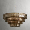 Ghiaccio Glass Round Chandelier