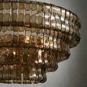 Ghiaccio Glass Round Chandelier