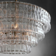 Ghiaccio Glass Round Chandelier