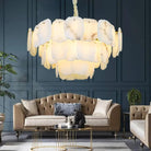 Spain Alabaster Modern Living Room Chandeliers-Blushlighting
