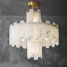 Spain Alabaster Round Modern Chandeliers-31.49"D*27.55"H-Blushlighting