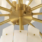 Spain Alabaster Round Modern Chandeliers-Blushlighting