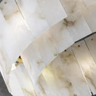 Spain Alabaster Round Modern Chandeliers-Blushlighting