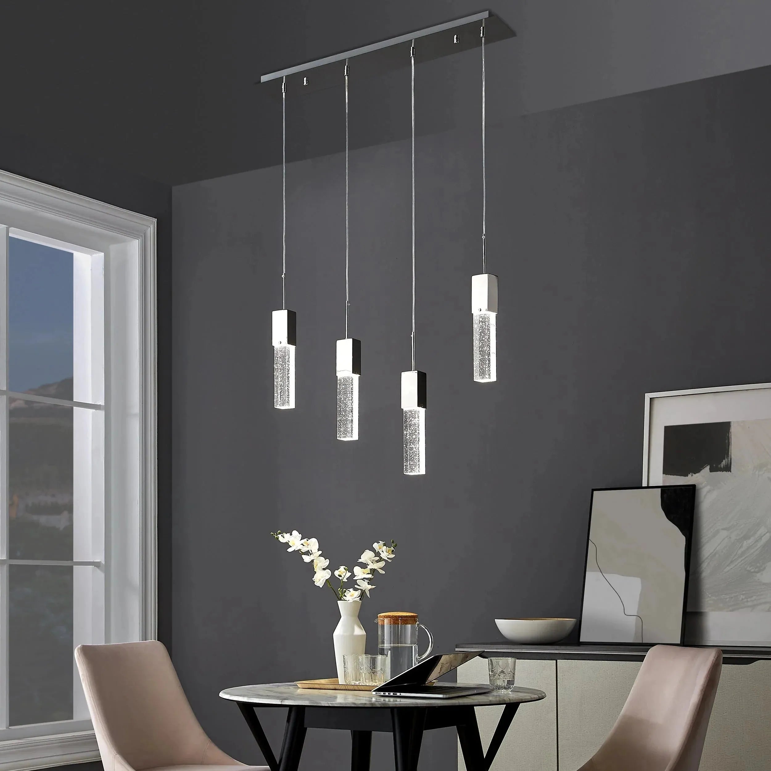 Sparkling Night Chandelier 4 Lights - Blushlighting