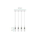 Sparkling Night Chandelier 4 Lights - Blushlighting