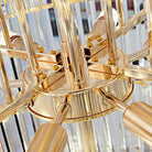 Spiral High Ceiling Light Fixture Long Crystal Chandelier For Foyer Staircase/ Living Room-Chandeliers-Blushlighting-Blushlighting