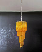 Spiral Prism Glass Chandelier - ∅ 15.7″ x H 39.4″Pink & NickelBlushlighting