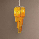 Spiral Prism Spiral Chandelier - ∅ 15.7″ x H 39.4″Pink & NickelBlushlighting