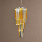 Spiral Prism Spiral Chandelier - ∅ 15.7″ x H 39.4″Pink & NickelBlushlighting