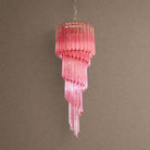 Spiral Prism Spiral Chandelier - ∅ 15.7″ x H 39.4″Pink & NickelBlushlighting