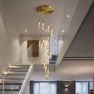 Spiral Raindrop Staircase Ceiling Lighting - 1 LightsWarm White 3000kBlushlighting