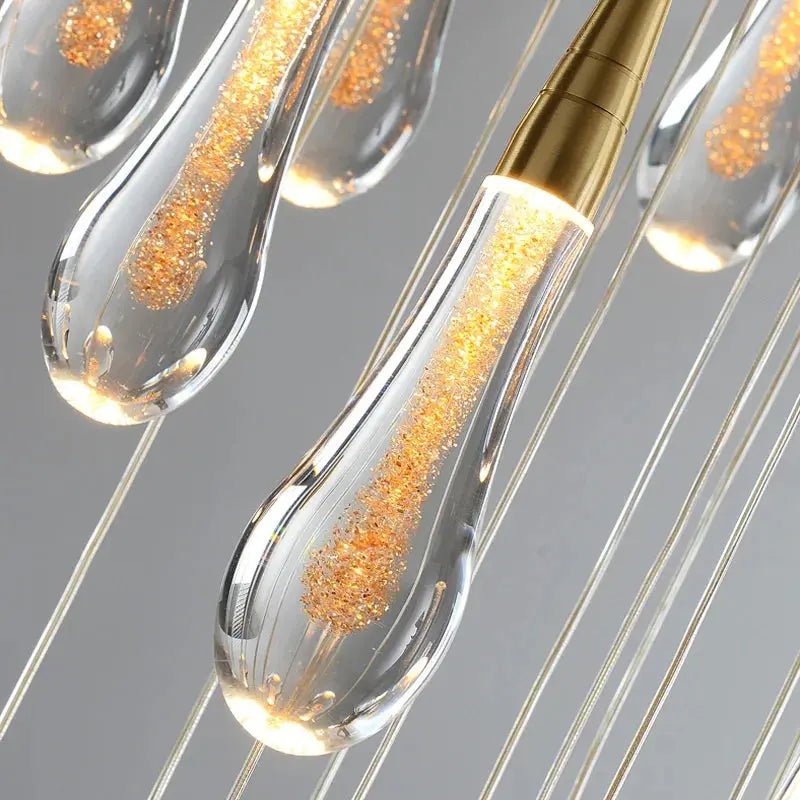 Spiral Raindrop Staircase Ceiling Lighting - 1 LightsWarm White 3000kBlushlighting