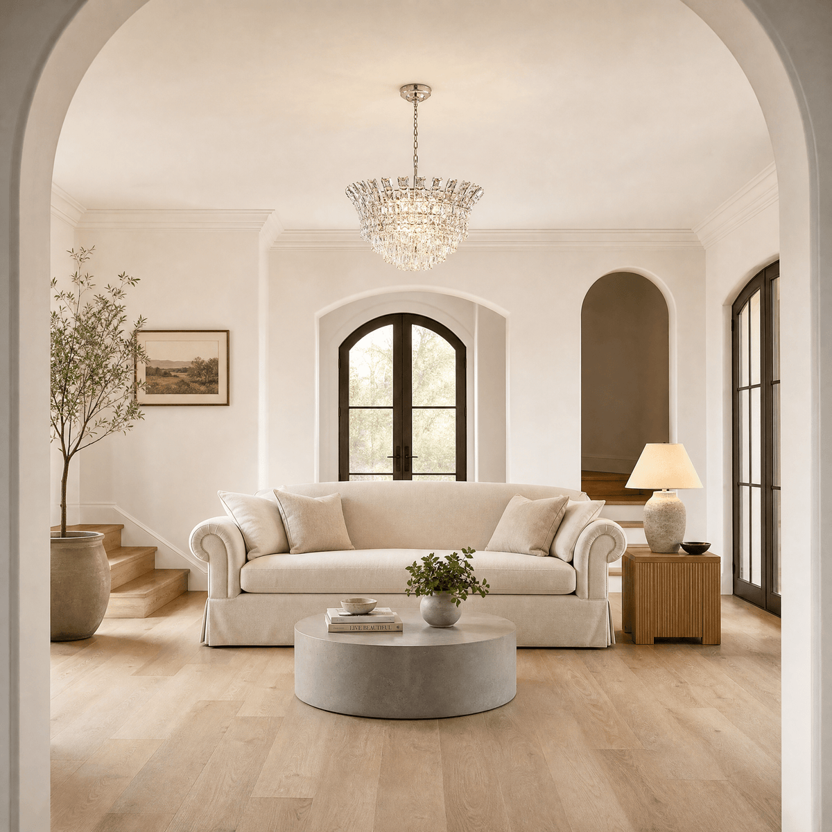 Splendore Statement Halo Chandelier - Blushlighting
