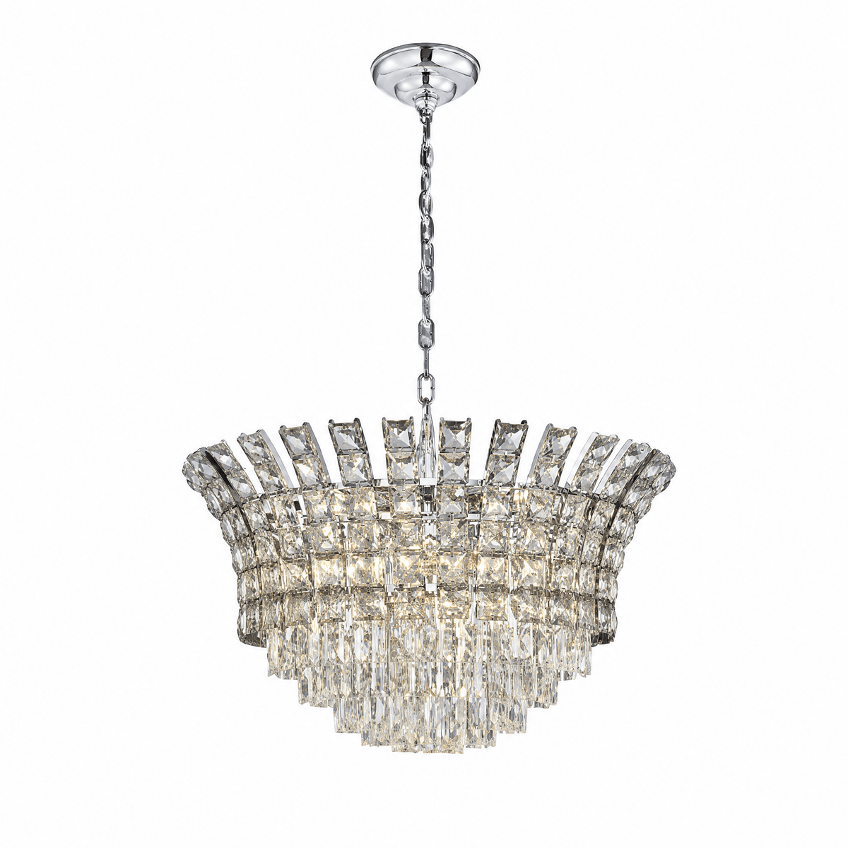 Splendore Statement Halo Chandelier - Blushlighting