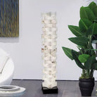 Stacked Alabaster Squares Floor Lamp - L 11 " x W 7.1 " x H 63 " / L 28cm x W 18cm x H 160cmWarm LightUS PlugBlushlighting