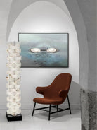 Stacked Alabaster Squares Floor Lamp - L 11 " x W 7.1 " x H 63 " / L 28cm x W 18cm x H 160cmWarm LightUS PlugBlushlighting