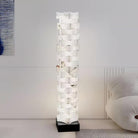 Stacked Alabaster Squares Floor Lamp - L 11 " x W 7.1 " x H 63 " / L 28cm x W 18cm x H 160cmWarm LightUS PlugBlushlighting