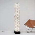 Stacked Alabaster Squares Floor Lamp - L 11 " x W 7.1 " x H 63 " / L 28cm x W 18cm x H 160cmWarm LightUS PlugBlushlighting