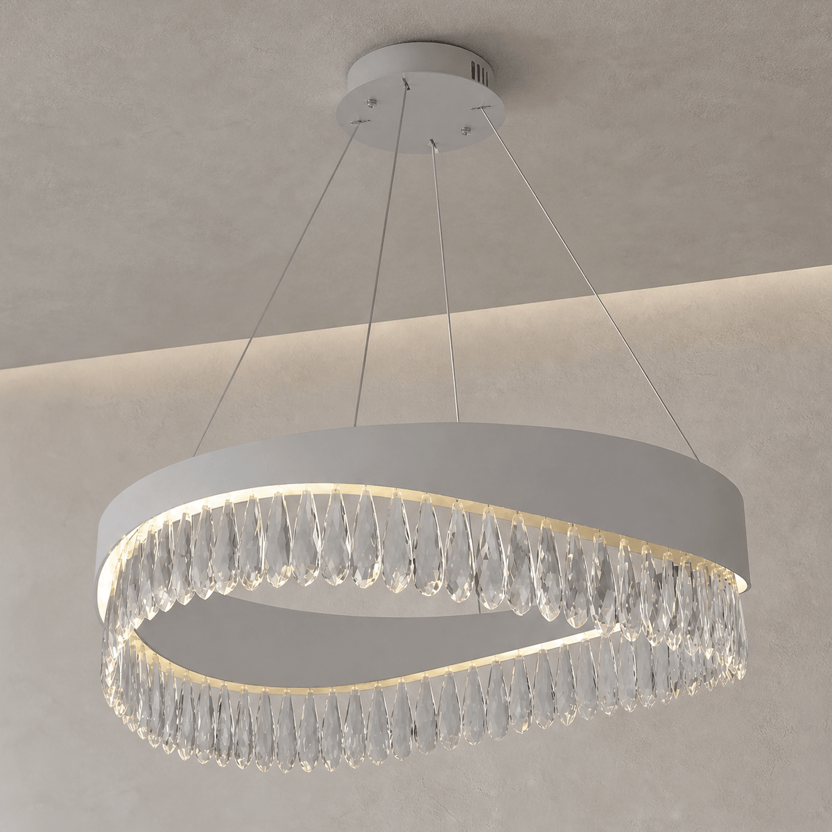 Stagno Crystal Chandelier - Blushlighting