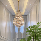 Staircase/Foyer Chandelier With High Clarity Crystals Luxury Ceiling Light - Blushlighting