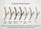 Stairwell Branch Strata Crystal Spiral Chandelier - Copper5 LightsBlushlighting