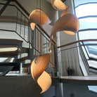 Storm Modern Pendant Chandelier - Dark Wood2 LightsWarm White 3000KBlushlighting