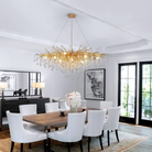 Stunning Tree Branch Crystal Chandelier with Clear Teardrop-shaped for Living/Dining Room-Chandeliers-Blushlighting