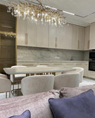 Stunning Tree Branch Crystal Chandelier with Clear Teardrop-shaped for Living/Dining Room-Chandeliers-Blushlighting