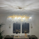 Stunning Tree Branch Crystal Chandelier with Clear Teardrop-shaped for Living/Dining Room-Chandeliers-Blushlighting