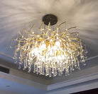 Stunning Tree Branch Crystal Chandelier with Clear Teardrop-shaped for Living/Dining Room-Chandeliers-Blushlighting