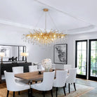 Stunning Tree Branch Crystal Chandelier with Clear Teardrop-shaped for Living/Dining Room-Chandeliers-Blushlighting