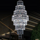 Stylish Foyer Hall Long Crystal Chandelier Large Staircase/ Entryway Decoration Ceiling Light Fixture-Chandeliers-Blushlighting-Blushlighting
