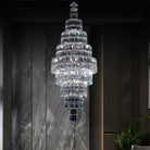 Stylish Foyer Hall Long Crystal Chandelier Large Staircase/ Entryway Decoration Ceiling Light Fixture-Chandeliers-Blushlighting-Blushlighting