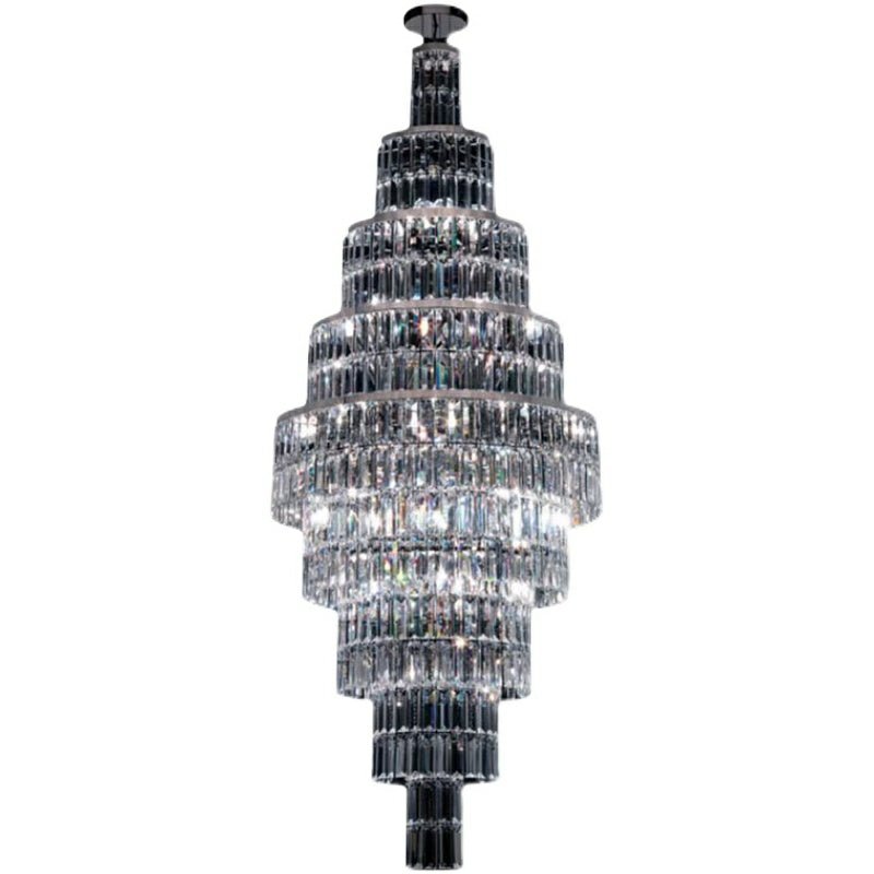 Stylish Foyer Hall Long Crystal Chandelier Large Staircase/ Entryway Decoration Ceiling Light Fixture-Chandeliers-Blushlighting-Blushlighting