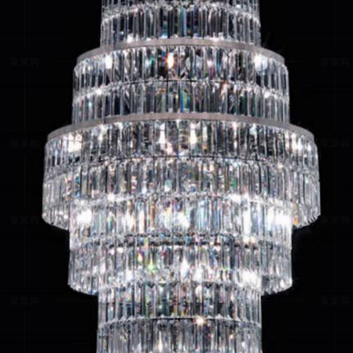 Stylish Foyer Hall Long Crystal Chandelier Large Staircase/ Entryway Decoration Ceiling Light Fixture-Chandeliers-Blushlighting-Blushlighting
