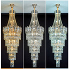 Stylish Foyer Long Staircase Chandelier Large Crystal Ceiling Lighting Fixture For Living Room Decoration-Chandeliers-Blushlighting-Blushlighting